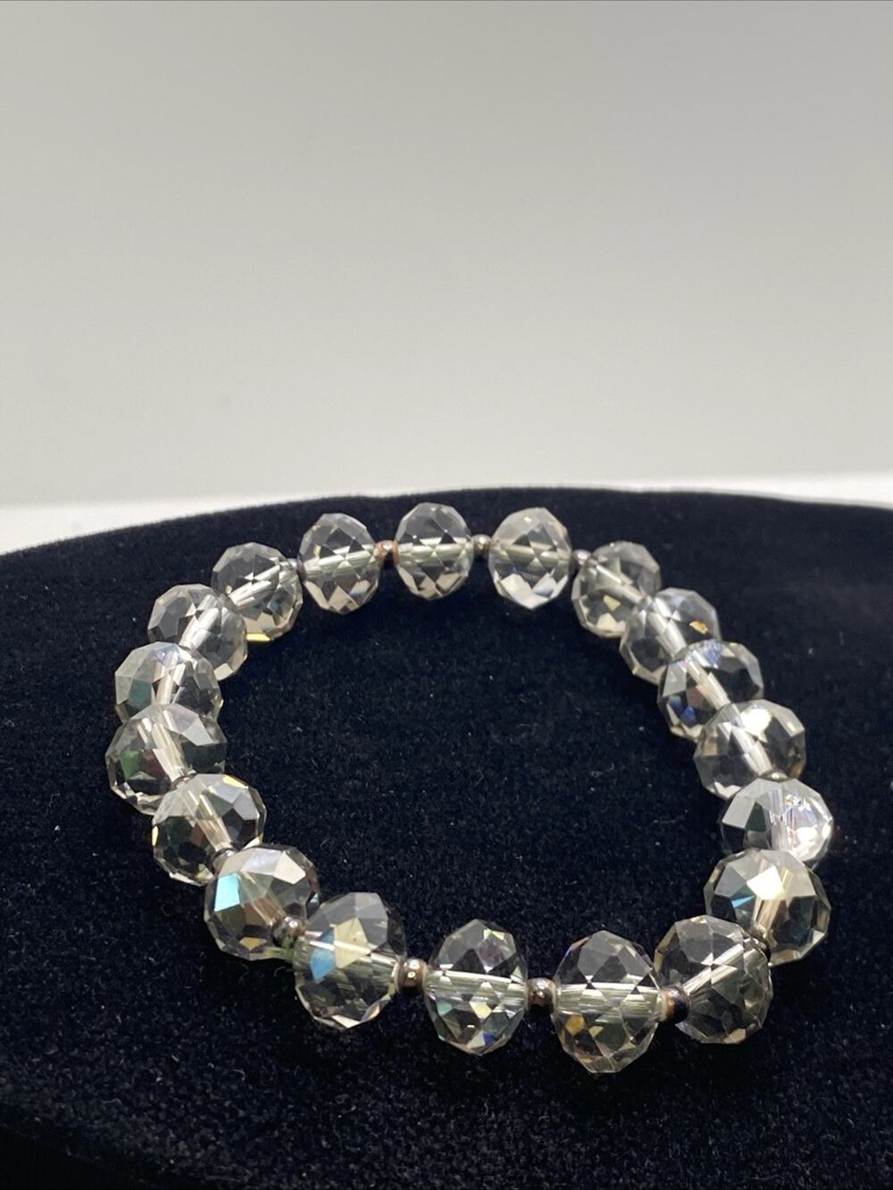Womens Clear Beaded Fashion Bracelet